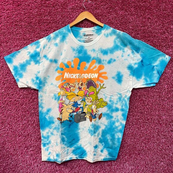 Nickelodeon Best Of Blue/white tie dye Tshirt size 1X - Picture 1 of 4
